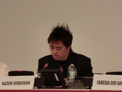 Ambassador Kazuo Kodama having a lecture.
