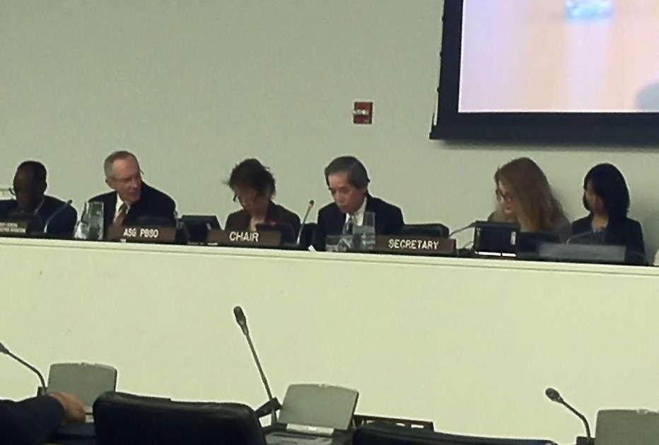 Ambassador Nishida chaired the Peacebuilding Commission (PBC) Working Group on Lessons Learned (WGLL) meeting