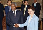 Prime Minister Koizumi and Minister for Foreign Affairs Kawaguchi